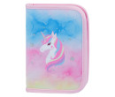 BAAGL Školní penál klasik dvě chlopně Rainbow Unicorn