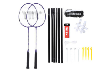 Sada raket na badminton WISH Alumtec 4466, fialová