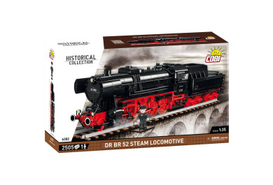 Cobi 6282 Parní lokomotiva DR BR 52 s tendrem, 1:35, 2505 kostek