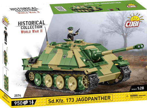 Cobi 2574 II WW Jagdpanther Sd. Kfz. 173, 1:28, 950 kostek