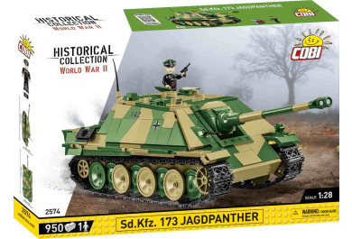 Cobi 2574 II WW Jagdpanther Sd. Kfz. 173, 1:28, 950 kostek