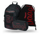 BAAGL SET 3 Skate Red: batoh, penál, sáček