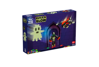 Plus-Plus Build and Glow - Plastová stavebnice, Svítící ve tmě (360 ks)