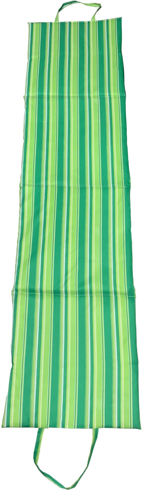 Skládací plážové lehátko Zelené, 180 x 50 x 1,5 cm