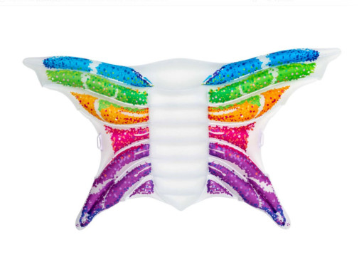 Bestway Nafukovací lehátko - duhový motýl, 294x193 cm