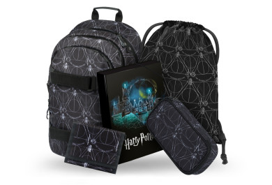 BAAGL SET 5 Skate Harry Potter Relikvie smrti: batoh, penál, sáček, desky, peněženka