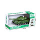 Plastový tank zelený, světelné a zvukové efekty 30cm