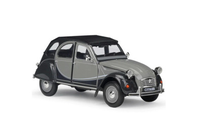 Welly Citroen 2CV 6 Charleston Šedo-černý 1:24