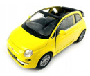Welly Fiat 500 C ´10 žlutý 1:34-39