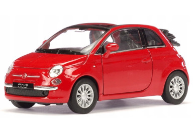 Welly Fiat 500 C ´10 červený 1:34-39