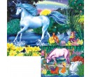 Ravensburger set puzzle 2 v 1, Jednorožec - Magický svět
