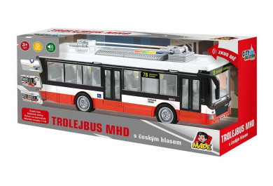 Made Trolejbus na setrvačník s českým hlasem, 28 cm