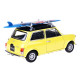 Welly MOQ Mini cooper 1300 with surf (yellow) 1:24