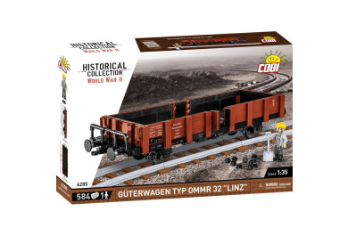 Cobi 6285 Nákladní vagón Typ Ommr 32 LINZ, 1:35, 584 kostek