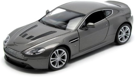 Welly Aston Martin 2010 V 12 Vantage, stříbrný 1:24