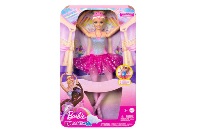 Mattel Barbie svítící magická baletka s růžovou sukní