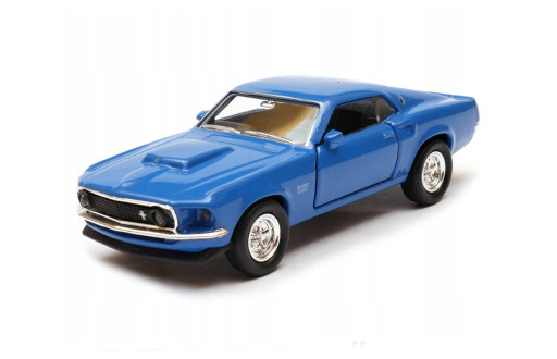 Welly Ford Mustang 1969 Boss 429, modrý 1:34-39