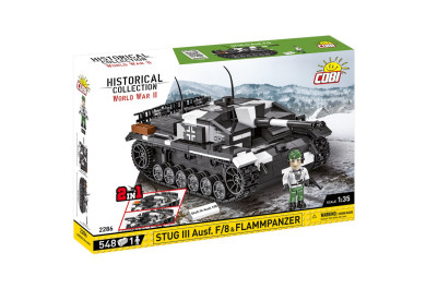 Cobi 2286 II WW Stug III Ausf F/8 & Flammpanzer, 2v1, 1:35, 548 kostek