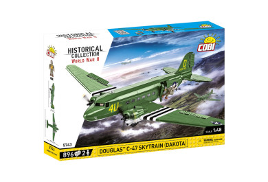 Cobi 5743 II WW Douglas C-47 Skytrain (Dakota), 1:48, 896 kostek