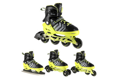 Nils Extreme NH18192 Dětské brusle 4v1 zelené vel.L (39-43)