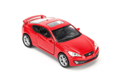 Welly Hyundai Genesis Coupe, červené 1:36