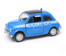 Welly Fiat Nuova 500 Polizia 1:34