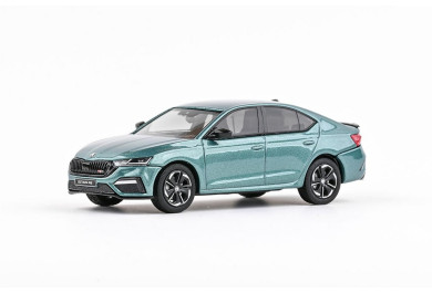 Abrex Škoda Octavia IV RS (2020) Zelená Water World Metalíza 1:43