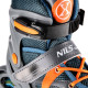 Nils Extreme NJ1828A Dětské kolečkové brusle, šedo-oranžové, vel.M (35-38)