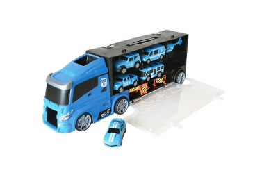 Modrý kamion s autíčky - kufřík 