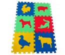 Malý Génius pěnové puzzle MAXI 6 Zvířata III - Silný 4 barvy