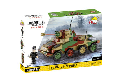 Cobi 2287 II WW Sd. Kfz 234/2 Puma, 1:35, 470 kostek