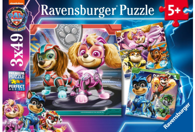 Ravensburger Puzzle Tlapková patrola ve velkofilmu 3x49 dílků