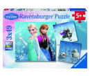 Ravensburger Puzzle Ledové království dobrodružství na sněhu 3x49 dílků 