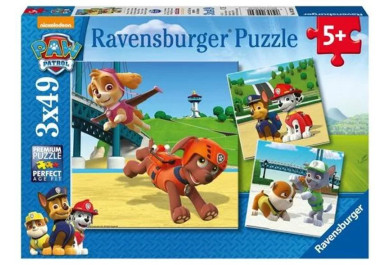 Ravensburger Puzzle Tlapková patrola Psí tým, 3x49 dílků