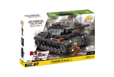 Cobi 2289 II WW Panzer III Ausf J, 1:35, 590 kostek