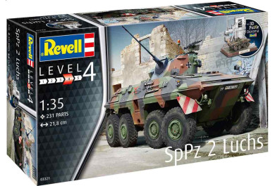 Revell ModelKit tank 03321, SpPz2 Luchs a 3D Puzzle diorama (1:35)