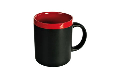 Romantický popisovací hrnek červený