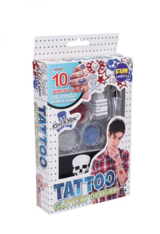 Tetování se třpytkami pro kluky set