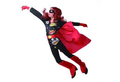 Dětský kostým na karneval Superhrdinka, 110-120 cm