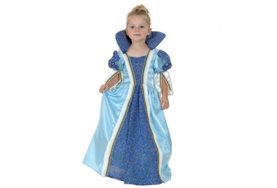 Dětský kostým na karneval Princezna v modrých šatech, 92-104 cm
