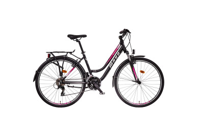 Mayo XR Tour Lite Trek Low Dámské trekové kolo 2025 černo-růžové