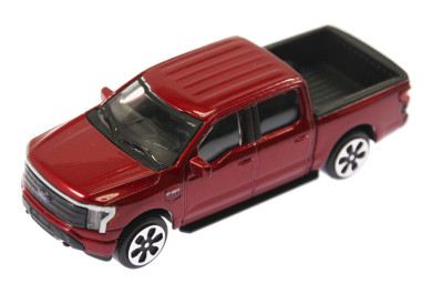 Ford F-150 Lightning 2022, Street Fire Collezione Bburago, červený 1:43