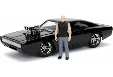 Rychle a zběsile auto 1970 Dodge Charger a figurka Dominic Toretto 1:24
