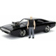 Rychle a zběsile auto 1970 Dodge Charger a figurka Dominic Toretto 1:24