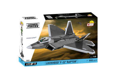 COBI 5855 Armed Forces Lockheed F-22 Raptor, 1:48, 695 kostek