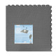 Spokey Scrab pěnová podložka 61x61 cm, 4 ks, šedá