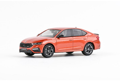 Abrex Škoda Octavia IV RS (2020) Oranžová Tangerine Metalíza 1:43