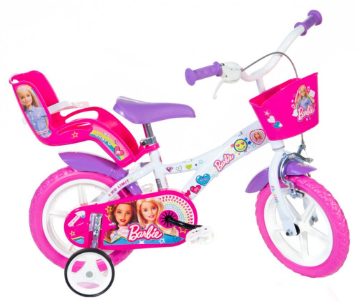 Dino Bikes Dětské kolo 612GL-BAF Barbie 12", bílé