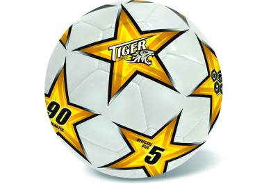 Fotbalový kožený míč Soccer Fever Tyger žlutý, vel. 5