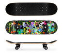 Spokey OLLIE Skateboard 78,7 x 20 cm, ABEC7, se svítícími prvky ve tmě